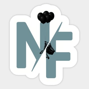 nf ballon black Sticker